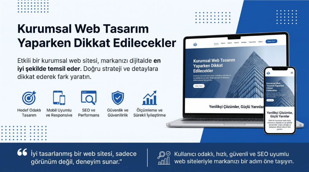 Kurumsal Web Tasarım Yaparken Dikkat Edilecekler